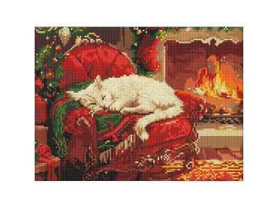 Алмазна мозаїка "Святковий затишок" ©art_selena_ua AMO8104 30х40 см