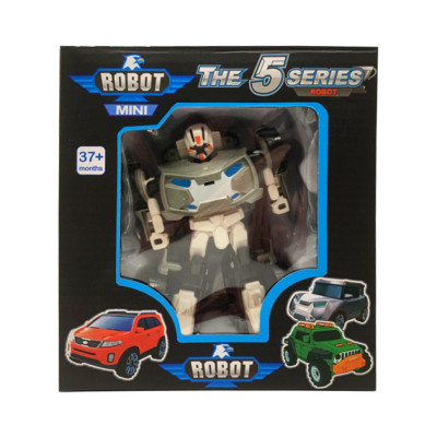 Ігровий трансформер транспорт TOBOT W339 12 видів Сіро-Білий
