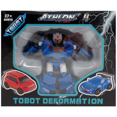 Машинка-трансформер "Tobot 2 в 1" 525-1(Blue-2) пластик Машинка-трансформер "Tobot 2 в 1" 525-1(Blue-2) пластик