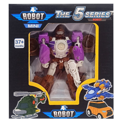 Ігровий трансформер транспорт TOBOT W339 12 видів Фіолетовий