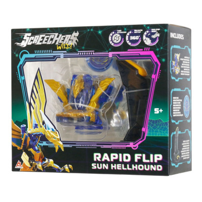 Ігровий набір "S5 L0.5 Сан Хелхаунд" Screechers Wild! EU686104B запускач машинка-трансформер