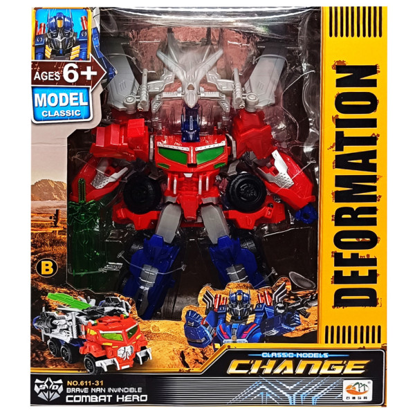Дитячий Трансформер-машинка Optimus Prime 611-31(Red) Дитячий Трансформер-машинка Optimus Prime 611-31(Red)