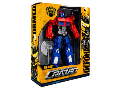 Дитяча іграшка Трансформер W8840(Red-Blue) пластик робот 19 см+вантажівка