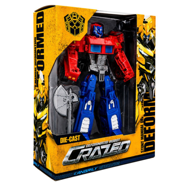 Дитяча іграшка Трансформер W8840(Red-Blue) пластик робот 19 см+вантажівка