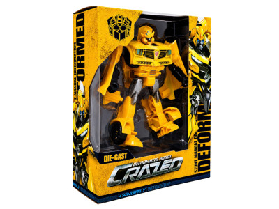 Дитяча іграшка Трансформер Bambi W8840(Yellow) пластик робот 19 см+машина Дитяча іграшка Трансформер Bambi W8840(Yellow) пластик робот 19 см+машина