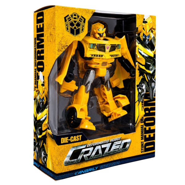 Дитяча іграшка Трансформер W8840(Yellow) пластик робот 19 см+машина