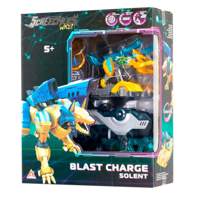 Дитячий ігровий набір S5 L1 СОЛЕНТ Screechers Wild! EU686114 запускач-бластер машинка-трансформер