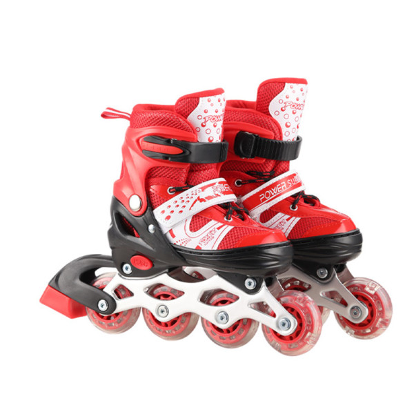 Роликові ковзани RL2503(Red) колеса PVC розмір L (38-41) зі світлом