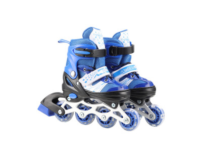 Роликові ковзани RL2501(Blue) колеса PVC розмір S (30-33) зі світлом