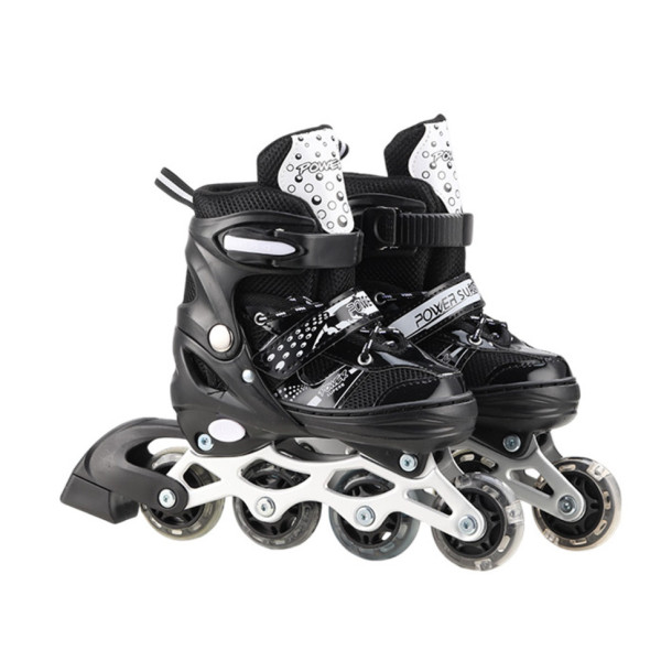 Роликові ковзани RL2501(Black) колеса PVC розмір S (30-33) зі світлом Роликові ковзани RL2501(Black) колеса PVC розмір S (30-33) зі світлом