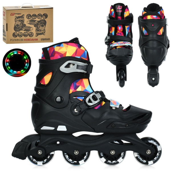 Дитячі розсувні ролики A4158-L-B розмір 39-42 Дитячі розсувні ролики A4158-L-B розмір 39-42