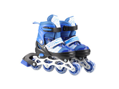 Роликові ковзани RL2503(Blue) колеса PVC розмір L (38-41) зі світлом