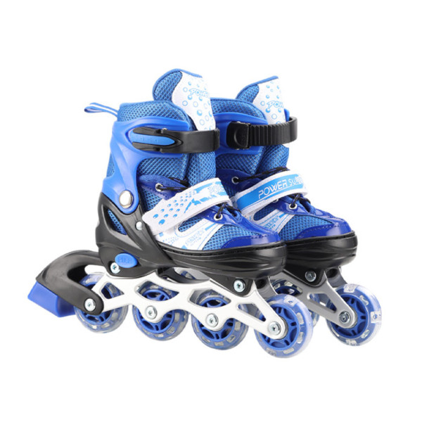 Роликові ковзани RL2503(Blue) колеса PVC розмір L (38-41) зі світлом