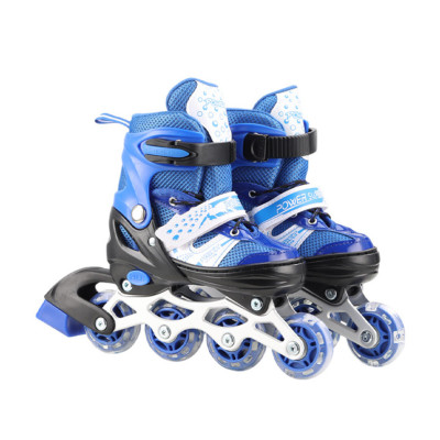 Роликові ковзани RL2502(Blue) колеса PVC розмір M (34-37) зі світлом