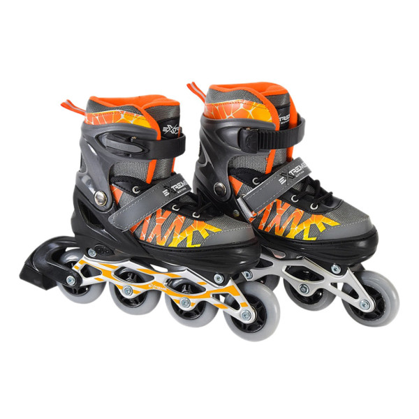 Дитячі ролики Extreme Motion RL2436 колеса що світяться сірий S (30-33)