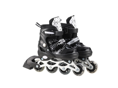 Роликові ковзани RL2502(Black) колеса PVC розмір M (34-37) зі світлом