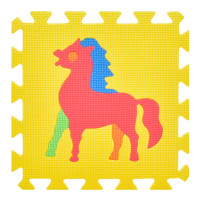 Дитячий килимок Мозаїка "Тварини" M 0376-1 10 деталей EVA 30х30 см