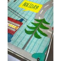 Термокилимок двосторонній Транспорт K6602-1 150х180 см