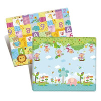 Дитячий Термокилимок двосторонній складний (Африканські тварини-Цифри) El Camino ME 1133 180х150х1 см