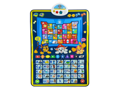 Дитячий обучаючий плакат "Абетка Paw Patrol" KH07/005L українська та англійська мова Дитячий обучаючий плакат "Абетка Paw Patrol" KH07/005L українська та англійська мова