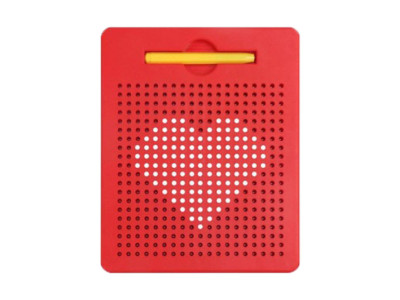 Магнітний планшет "MagPad" TSQ-380B(Red) 215см стілус металеві кульки
