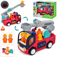 Дитяча Пожежна машинка Hola Toys E9998-HL зі світлом та звуком