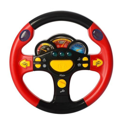Дитячий автотренажер "Я теж рулю" 7737 музичний Червоний