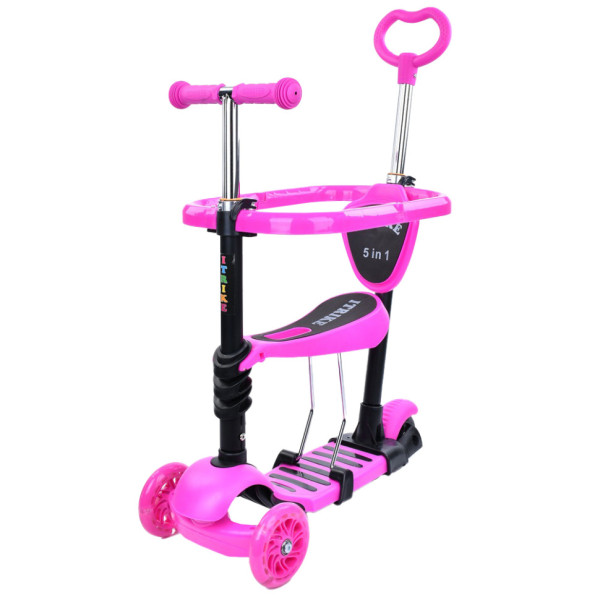 Самокат дитячий 3-х колісний 5 в 1 JR3-103-P до 25 кг