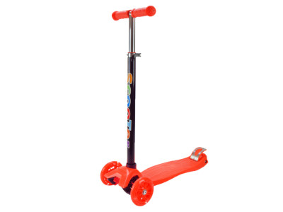 Самокат дитячий 3-х колісний Scooter Maxi SC2401(Orange) колеса що світяться помаранчевий