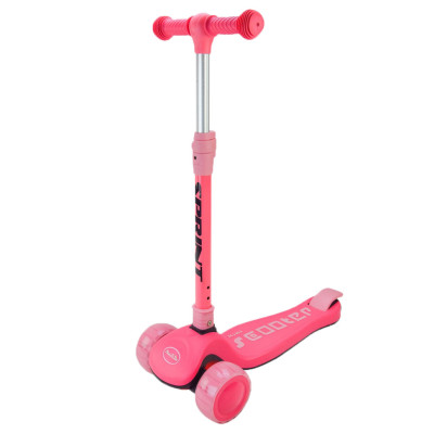 Самокат дитячий 3-х колісний Mini Scooter SC2420(Pink) колеса що світяться, рожевий