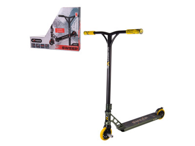 Самокат трюковий 2-х колісний TR21010 (RL7T) Extreme Motion SWEEP колеса PU 110 мм Зелений