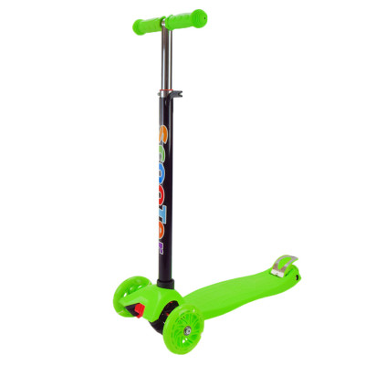 Самокат дитячий 3-х колісний Scooter Maxi SC2401(Green) колеса що світяться, зелений