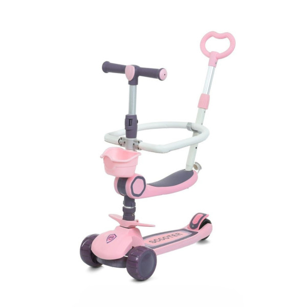 Самокат дитячий триколісний 5 в 1 JR3-133-P колеса зі світлом Самокат дитячий триколісний 5 в 1 JR3-133-P колеса зі світлом