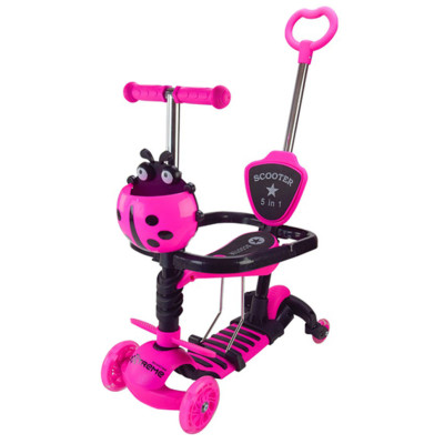 Самокат дитячий 3-х колісний Scooter Childrens SC2501(Pink) 3в1 колеса що світяться рожевий Самокат дитячий 3-х колісний Scooter Childrens SC2501(Pink) 3в1 колеса що світяться рожевий