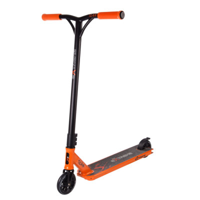 Самокат трюковий 2-х колісний TR21009 (RL7T) Extreme Motion TEAM PU 110 мм Помаранчевий
