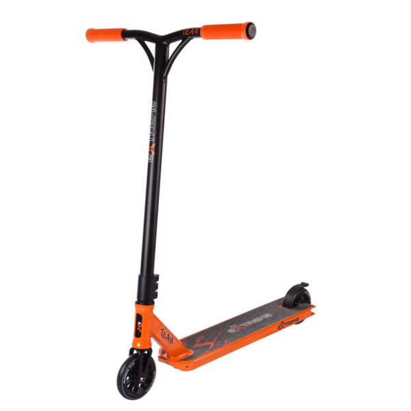 Самокат трюковий 2-х колісний TR21009 (RL7T) Extreme Motion TEAM PU 110 мм Помаранчевий