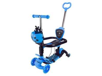 Самокат дитячий 3-х колісний Scooter Childrens SC2501(Blue) 3в1 колеса що світяться синій Самокат дитячий 3-х колісний Scooter Childrens SC2501(Blue) 3в1 колеса що світяться синій
