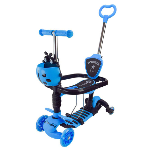 Самокат дитячий 3-х колісний Scooter Childrens SC2501(Blue) 3в1 колеса що світяться синій Самокат дитячий 3-х колісний Scooter Childrens SC2501(Blue) 3в1 колеса що світяться синій