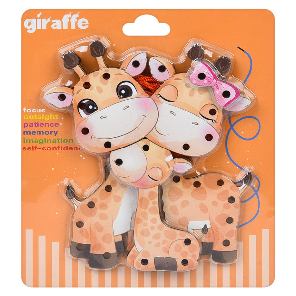 Деревяна іграшка-шнурівка "Жираф" MD 0769(Giraffe) від 3 років