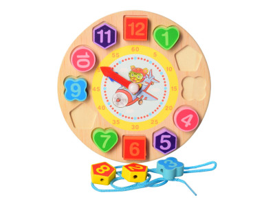 Рамка вкладиш Годинник Limo Toy MD 1270 зі шнурівкою 18 см Тигр