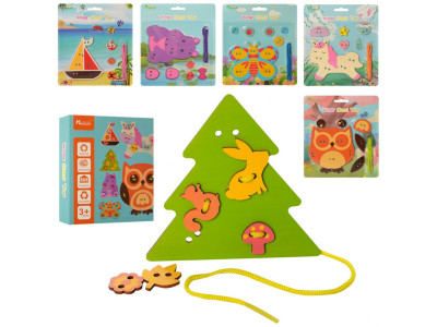 Дерев'яна іграшка Шнурівка MD 2622 Дерев'яна іграшка Шнурівка MD 2622