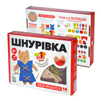 Іграшка шнурівка для малюків "Киця-модниця" Kupik 900026, 14 елементів