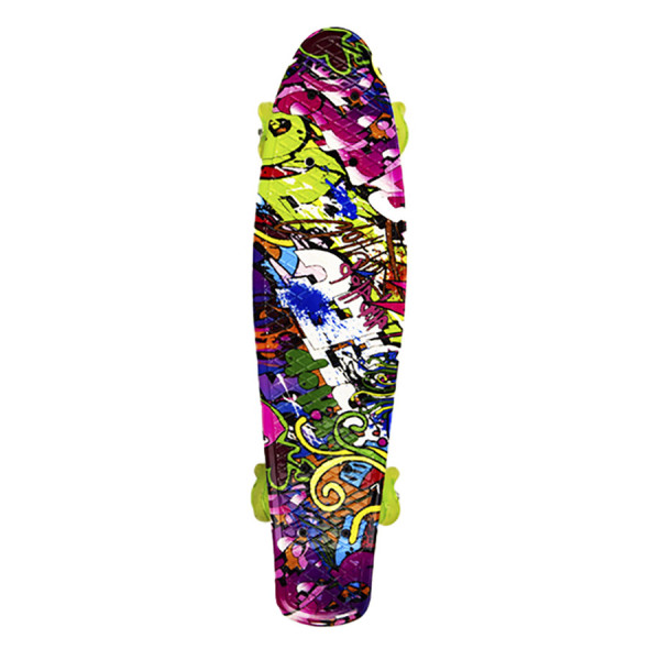 Скейт "Пенні борд" Bambi SC20507 квадратні PU колеса зі світлом 56 см Вид 1