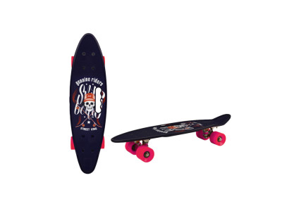 Пенні борд 24" Bambi SC20514 PU колеса з ручкою Рожевий