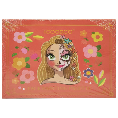 Дитяча косметика аквагрим IG 3002 15 кольорів пензлик у наборі