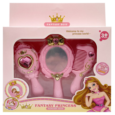 Аксесуари для дівчат "Fantasy Princess" C8824 дзеркало розчіска Рожевий