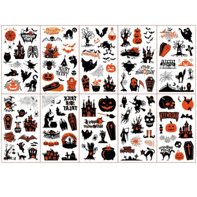 Набір дитячих тимчасових тату «Геловін» kids-tatto-halloween-set10