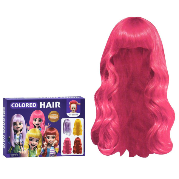 Дитячий набір аксесуарів "Colored Hair" C2010 перука 34 см гребінець