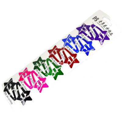 Дитячі затискачі для волосся "Зірочка з блиском" 1200-153-2 12 шт