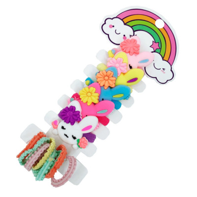 Набір дитячих гумок для волосся "Зайчики" 0105-039